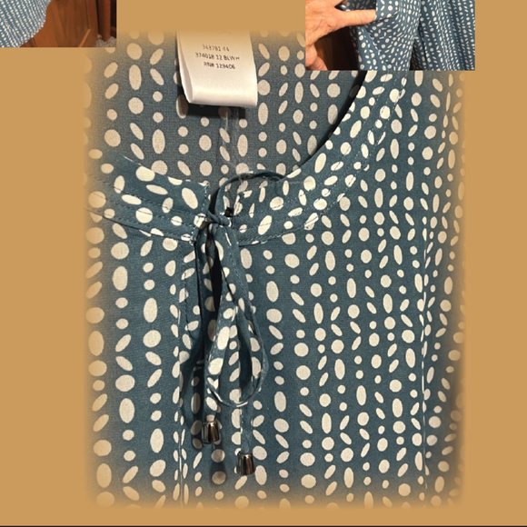 Women's Simply Vera Chiffon Tie Blouse - Size 12 - Picture 2 of 4